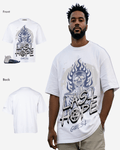 G West Skull Vintage Last Hope Oversized T-Shirt Mens
