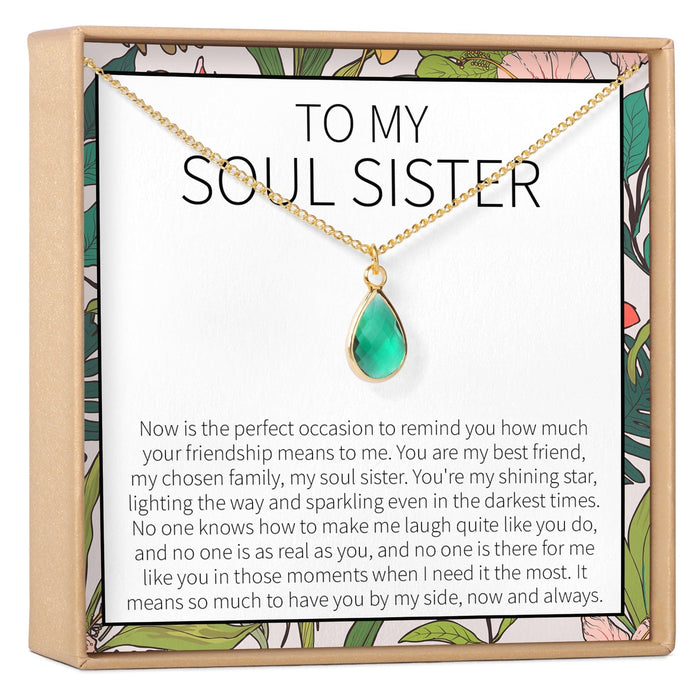 Soul Sisters August Birthstone Necklace