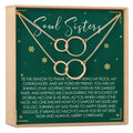 Soul Sisters Christmas Double Circles Necklace Set