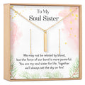 Soul Sisters Gold Bar Earring Threader and Necklace Jewelry Set