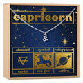 Starry Night Capricorn Zodiac Necklace