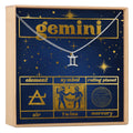 Starry Night Gemini Zodiac Necklace
