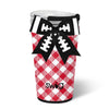 Swig GAMEDAY GINGHAM RED + BLACK  Party Cup 24oz