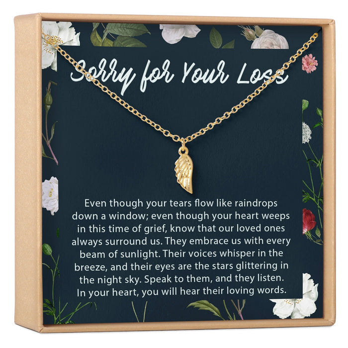Sympathy Wing Pendant Necklace