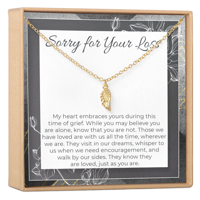 Sympathy Wing Pendant Necklace