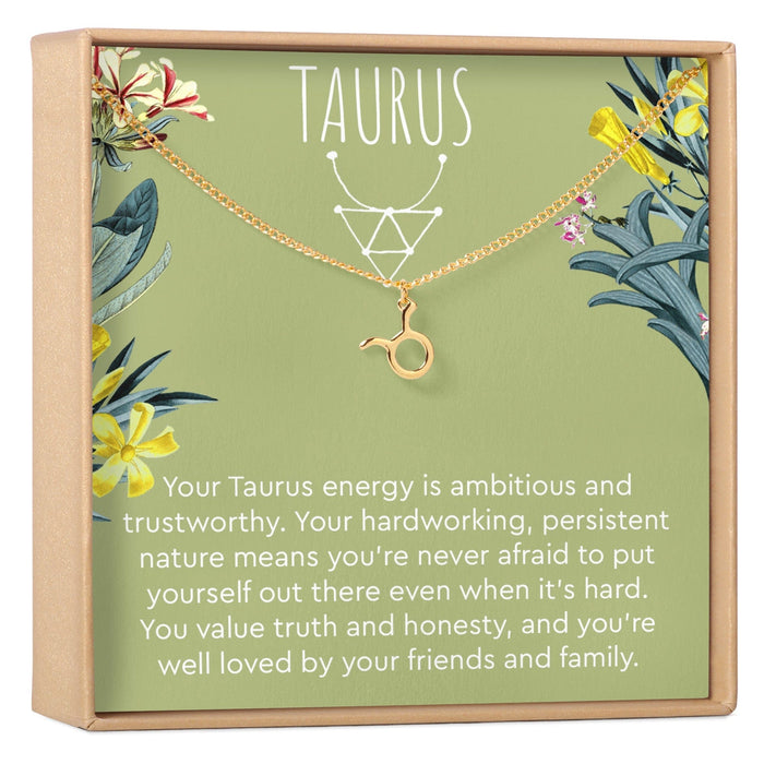 Taurus Zodiac Gift Necklace