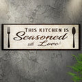 Kitchen Seasoned With Love Sign lll