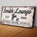 Relax Unwind Theatre Lounge Sign