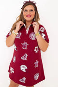 Brianna Cannon Texas A&M Logo Patch Dress