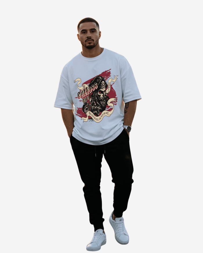 G West The Cutlass Crew Oversized T-Shirt Mens