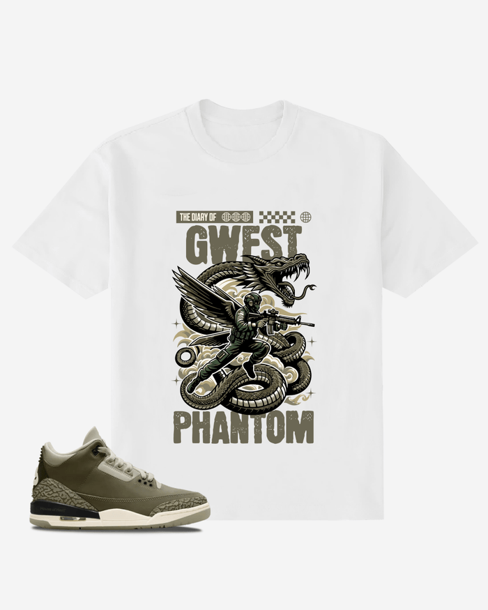 G West The Diary Of Soldier Oversized T-Shirt Mens