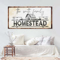 Family Vintage Rust Homestead Sign
