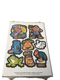 1981 Current Halloween Stickers 4 Sheets of 8 Stickers