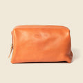 Leather Toiletry Bag - Natural