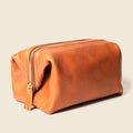 Leather Toiletry Bag - Natural