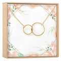 Two Interlocking Circles Necklace