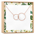 Two Interlocking Circles Necklace