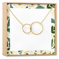 Two Interlocking Circles Necklace