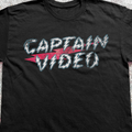 Sci-Fi Retro 'Captain Video' Vintage Washed Black Tee