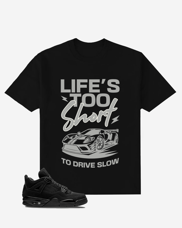 G West Typography Car Oversized  T-Shirt Mens