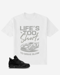 G West Typography Car Oversized  T-Shirt Mens