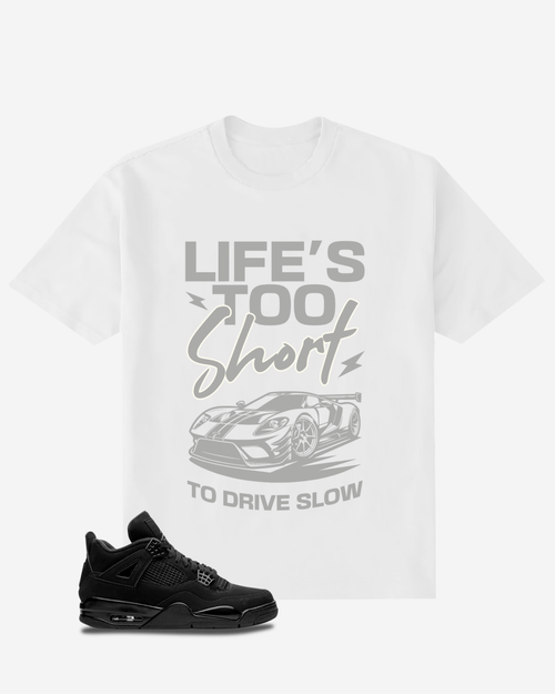 G West Typography Car Oversized  T-Shirt Mens