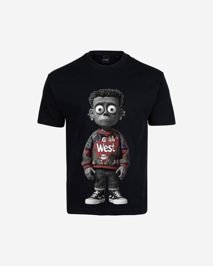G West Ugly Xmas Zombie Oversized T Shirt Mens