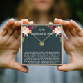 Unbiological Mom Lotus Necklace