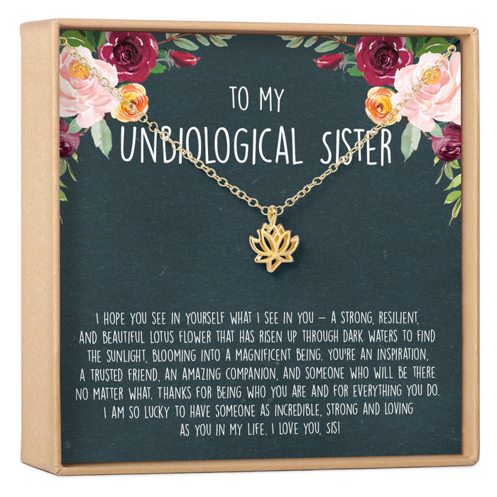 Unbiological Sisters Lotus Necklace