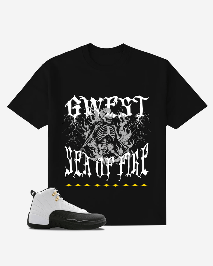 G West Under Sea of Fire Oversized T-Shirt Mens