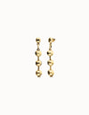Uno De 50 Bead drop earrings Gold