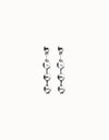 Uno De 50 Bead drop earrings Silver