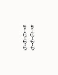 Uno De 50 Bead drop earrings Silver
