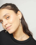 Uno De 50 Bead drop earrings Silver