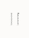 Uno De 50 Drop earrings with bead shaped links Silver