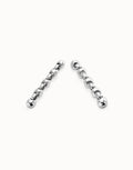 Uno De 50 Drop earrings with bead shaped links Silver