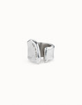 Uno De 50 Large open ring Silver