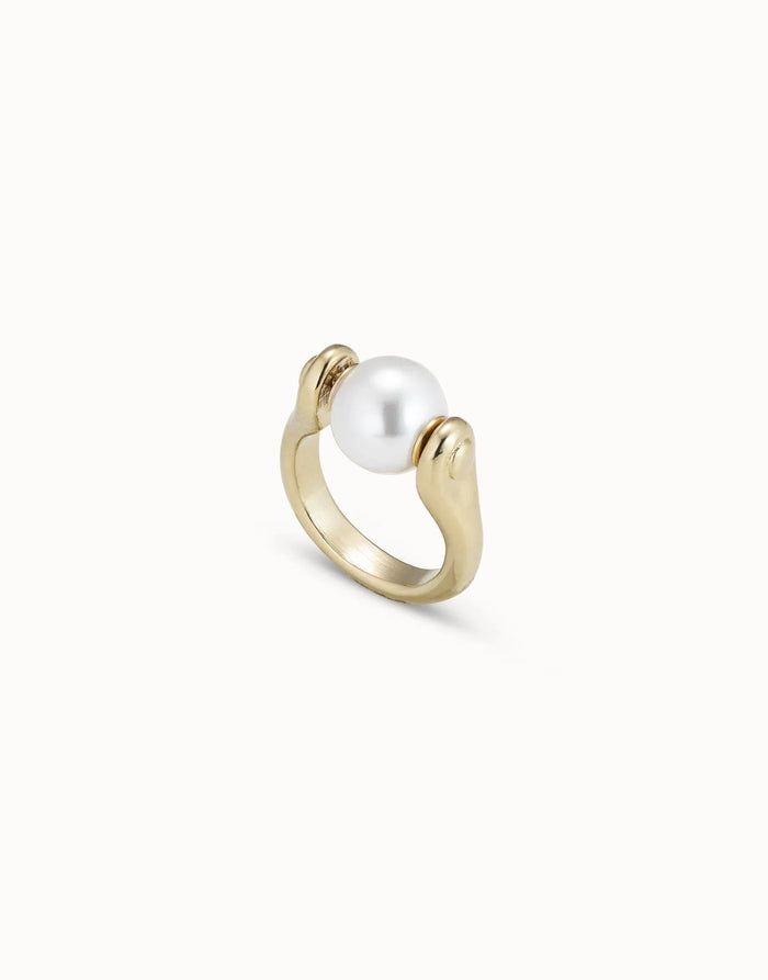 Uno De 50 Ring with small pearl
