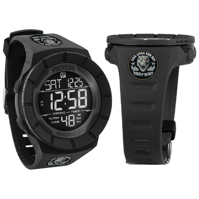 Coliseum Fit™ (Phantom Black) Watch - USS Utah Edition