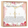 Valentine's Day Cross Earring and Necklace  Jewelry Set