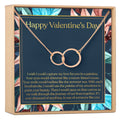 Valentine's Day Double Circles Necklace