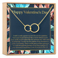 Valentine's Day Double Circles Necklace