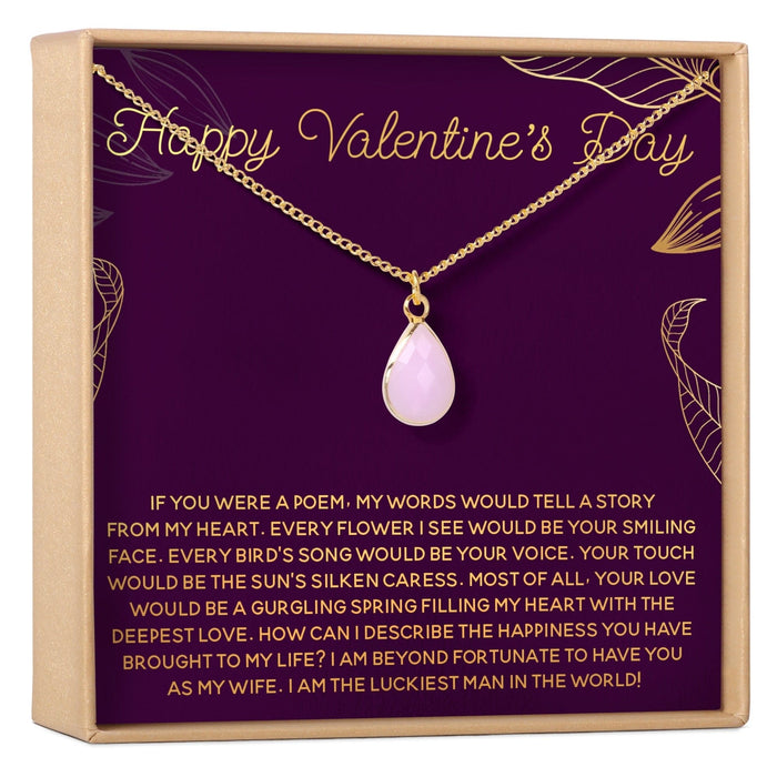 Valentine's Day Gemstone Necklace