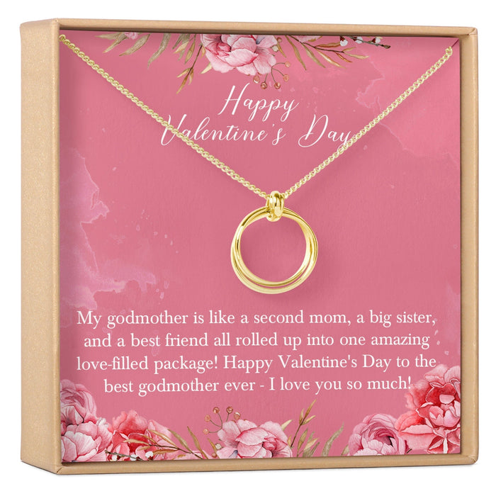 Valentine's Day Gift for Godmother Necklace