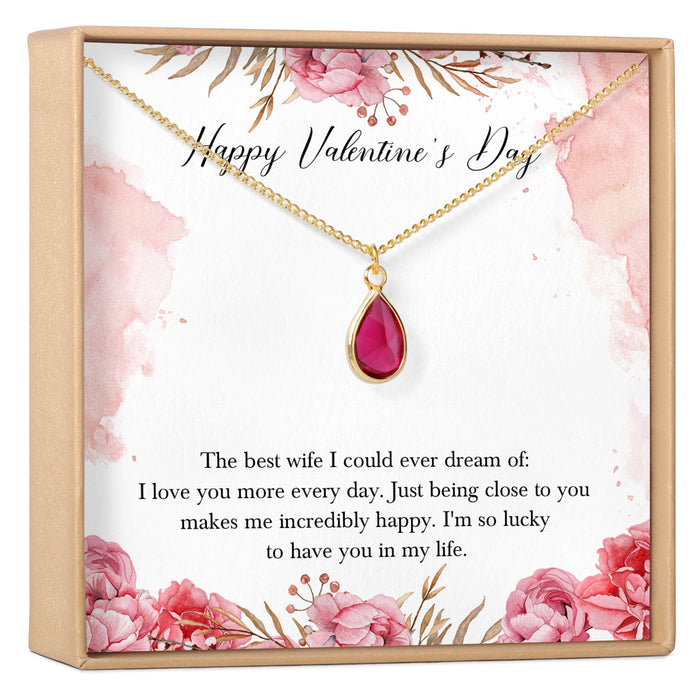 Valentine's Day Gift for Wife Necklace