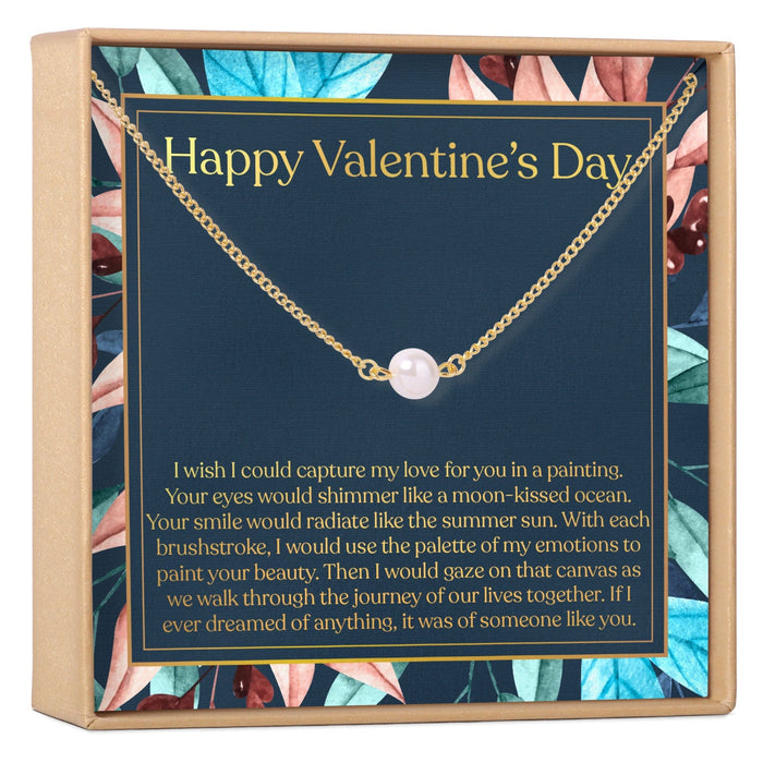 Valentine's Day Pearl Necklace