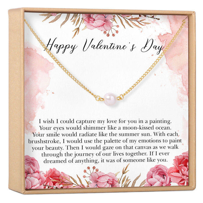 Valentine's Day Pearl Necklace