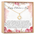 Valentine's Day Sun Pendant Necklace