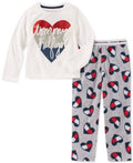 Tommy Hilfiger Girls 2-Pc. Plaid Pajama Set