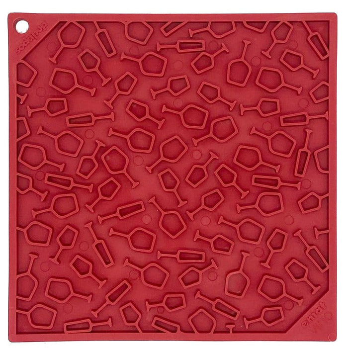 Vino Dog eMat - Enrichment Lick Mat For Dogs and Cats | Wine-Inspired Design| SodaPup